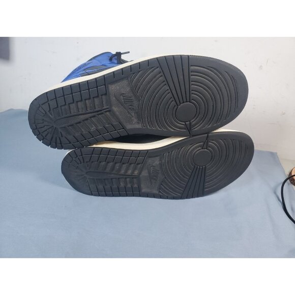 Nike 554724-077 Jordan 1 Mid Hyper Royal - Men's Size 9.5 - Picture 15 of 16